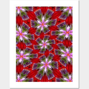 Purple Flower Bud Pattern Posters and Art